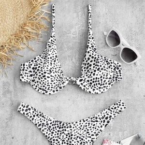 ZAFUL print underwire bikini